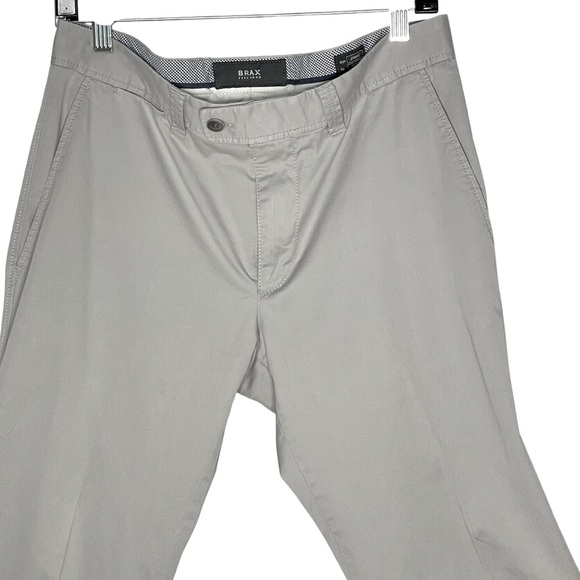 Brax Evans BX MT-WA Men’s Chino Pants 33x32 Gray Stretch Cotton Blend - Picture 6 of 11